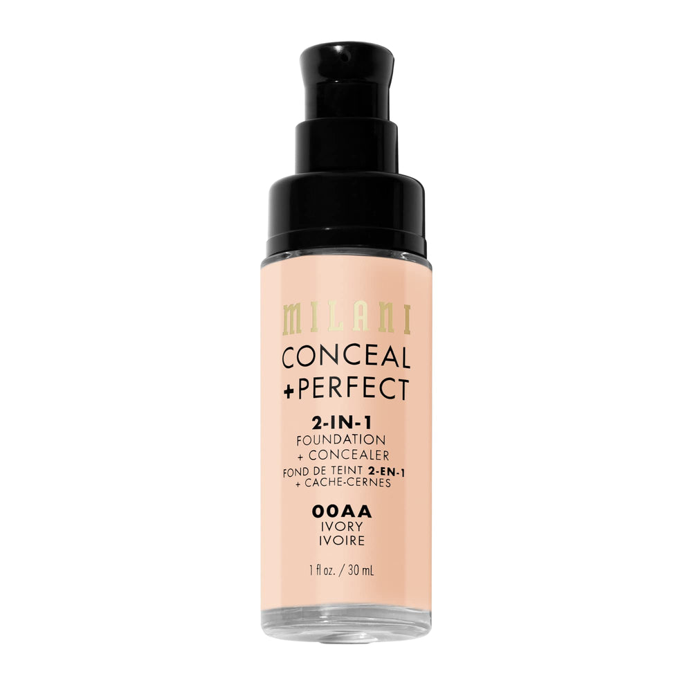 Milani creamy foundation texture swatch demonstrating smooth blendability and coverage