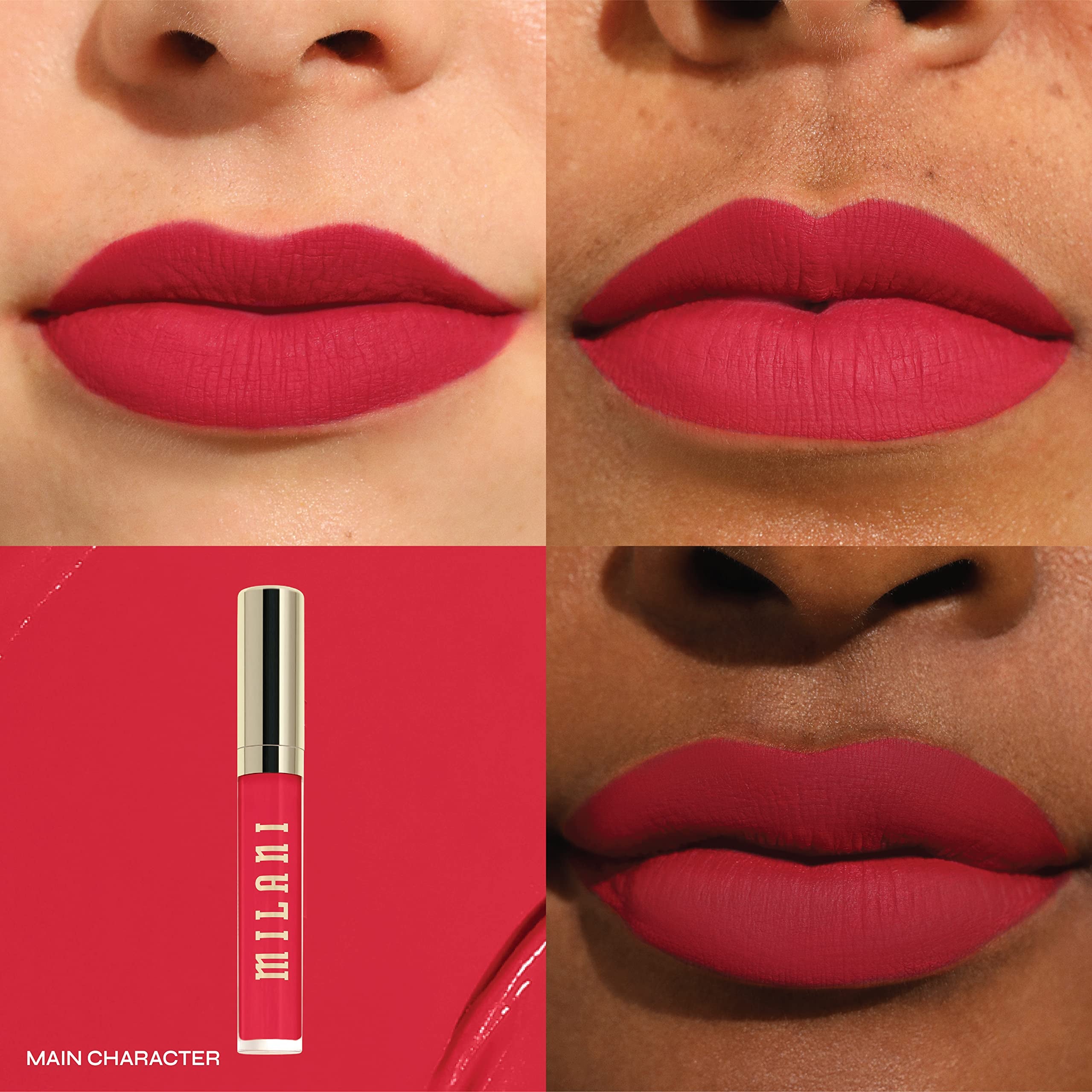 Milani wand close-up highlighting doe-foot applicator for precise, mess-free application