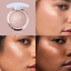 Milani Dolce Perla compact open displaying product ready for application