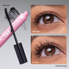 Milani curved brush close-up demonstrating precise bristles for even fanning