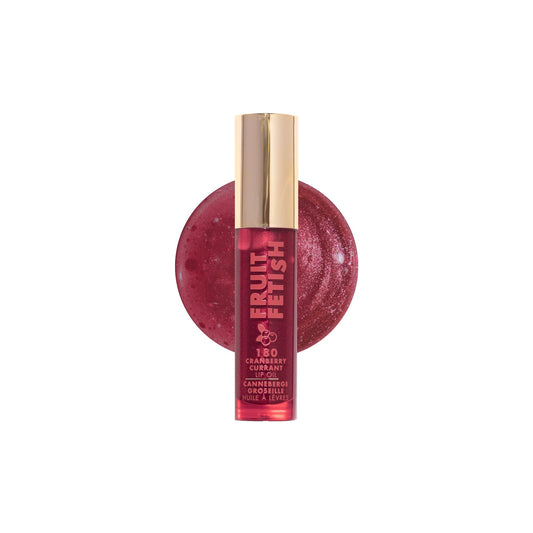 Milani Fruit Fetish front packaging showing cranberry currant shade and glossy finish benefit