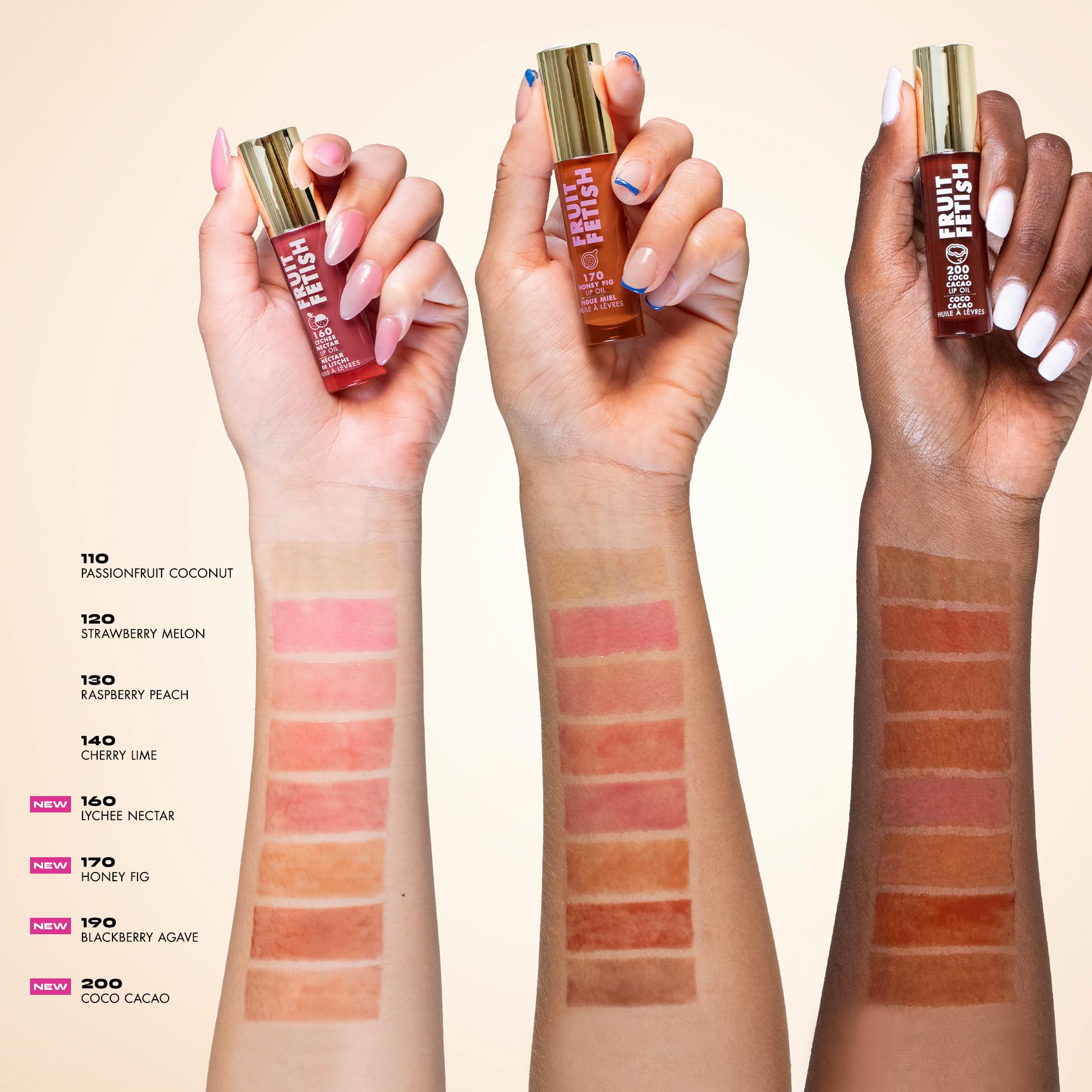 Milani lips wearing Raspberry Peach tint showing subtle color and high-shine finish