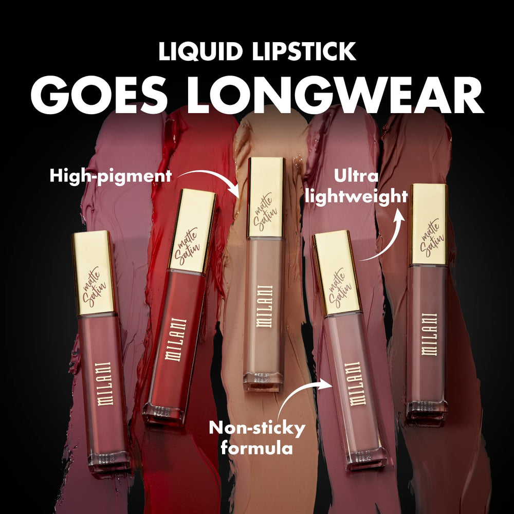 Milani gorgeous swatch on arm displays color payoff for shade selection