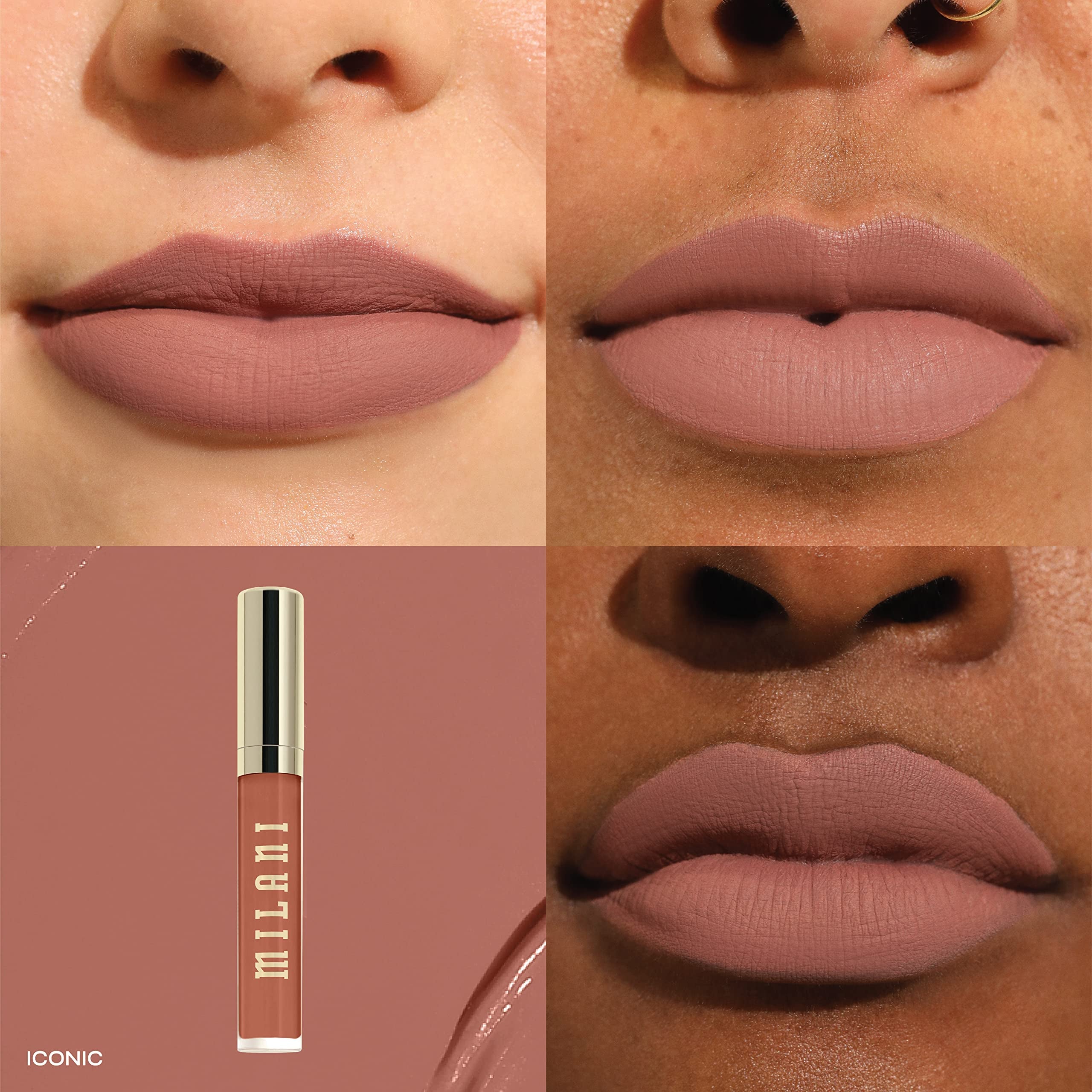 Milani doe‑foot applicator coated in pigment for precise, mess‑free application