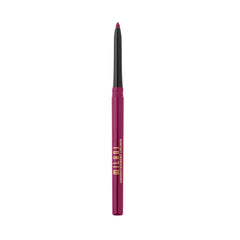 Milani lip pencil inside makeup bag showing compact size for travel-friendly touch-ups