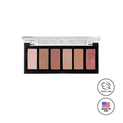 Milani lifestyle image of finished evening makeup using the palette showing glam-ready results