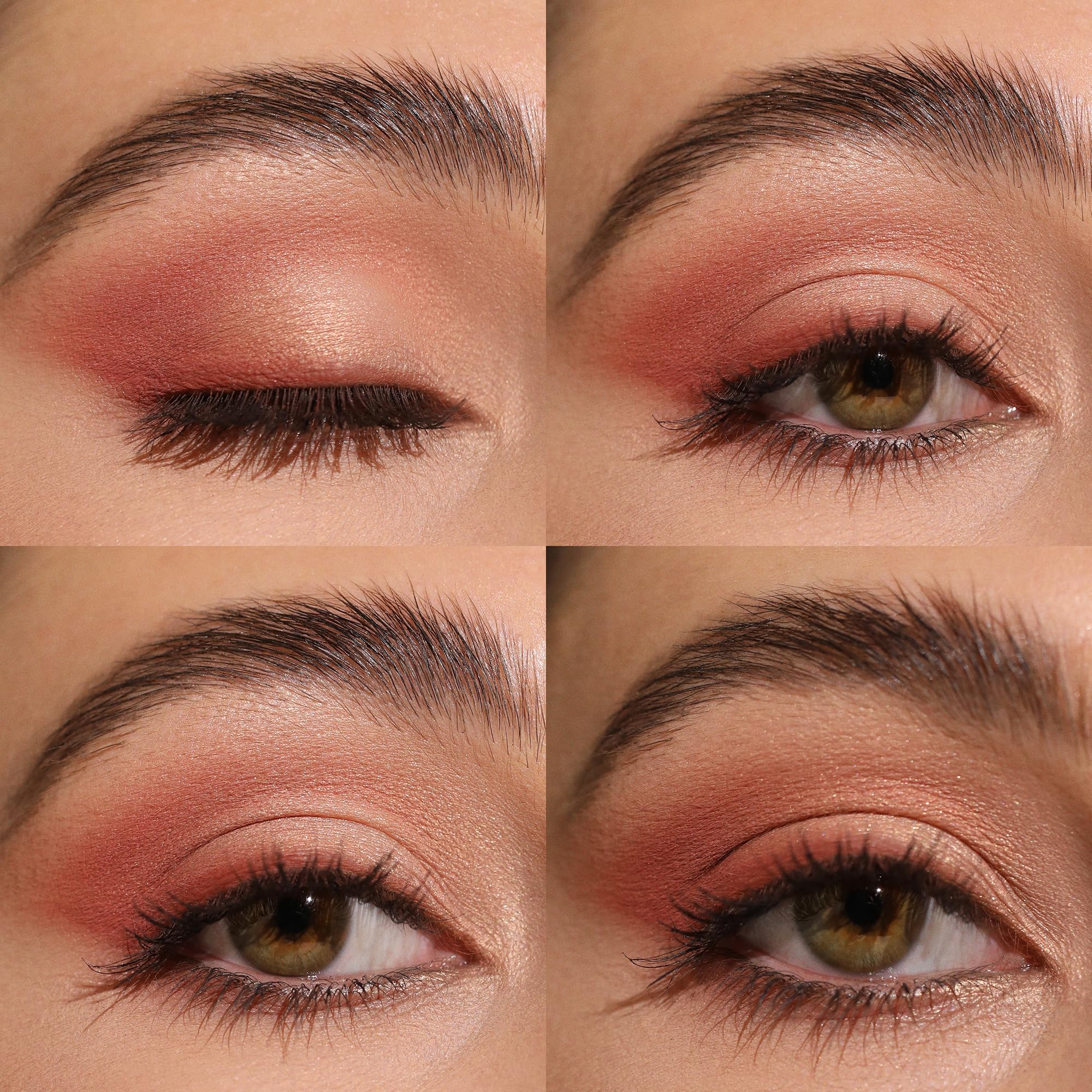 Milani close-up shimmer swatch on skin showing reflective finish and high pigment payoff