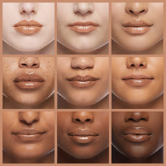 Milani Nude Shimmer lip swatch illustrating subtle, luminous coverage