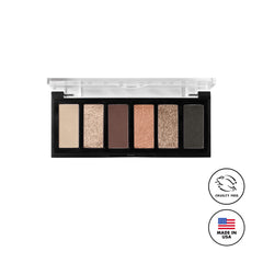Milani palette on model for evening look inspiration and wearable glamour