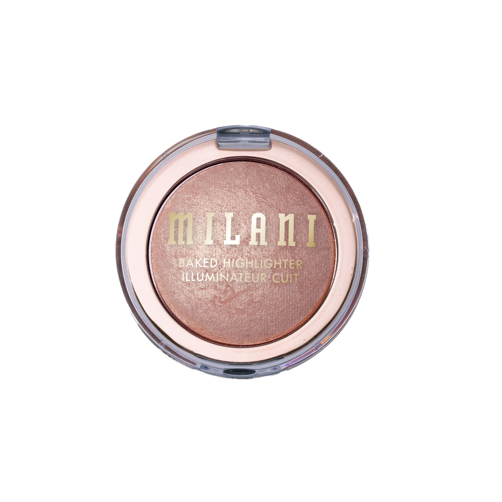 Milani model wearing highlighter showing wearable glow and camera-ready benefit