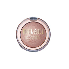 Milani model wearing highlighter showing wearable glow and camera-ready benefit
