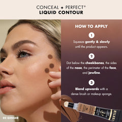 Milani being applied to cheekbone illustrating lifting and sculpting effect