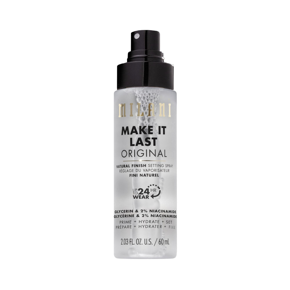 Milani Make It Last front packaging showing product and branding for reliable setting