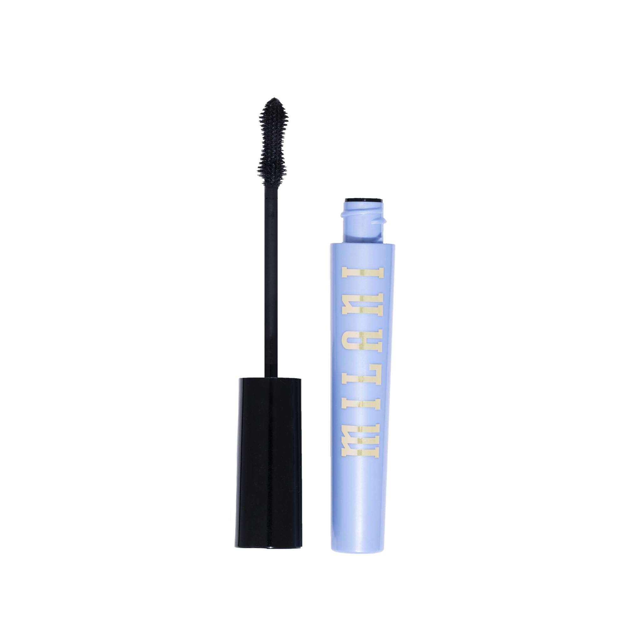 Milani mascara front packaging showing anti-gravity black shade benefit
