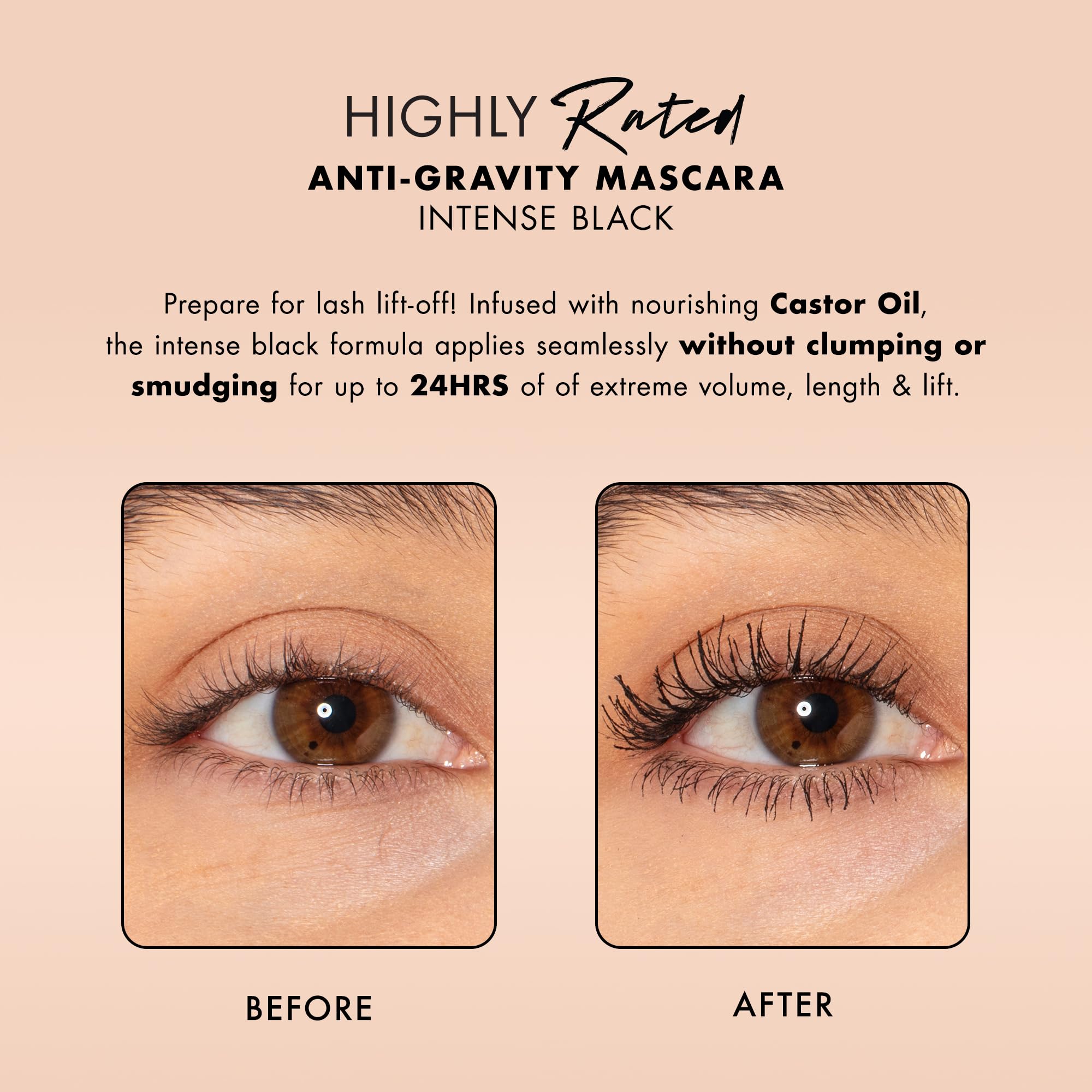 Milani hourglass brush close-up demonstrating precise lash separation benefit