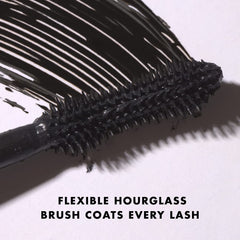 Milani lash before and after showing visible volume and lifted length