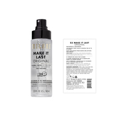 Milani nozzle close-up highlighting fine mist spray for even makeup finish