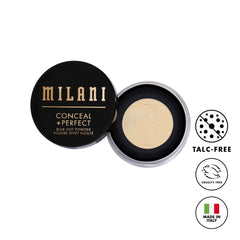 Milani open powder with netting visible, demonstrates controlled product dispense