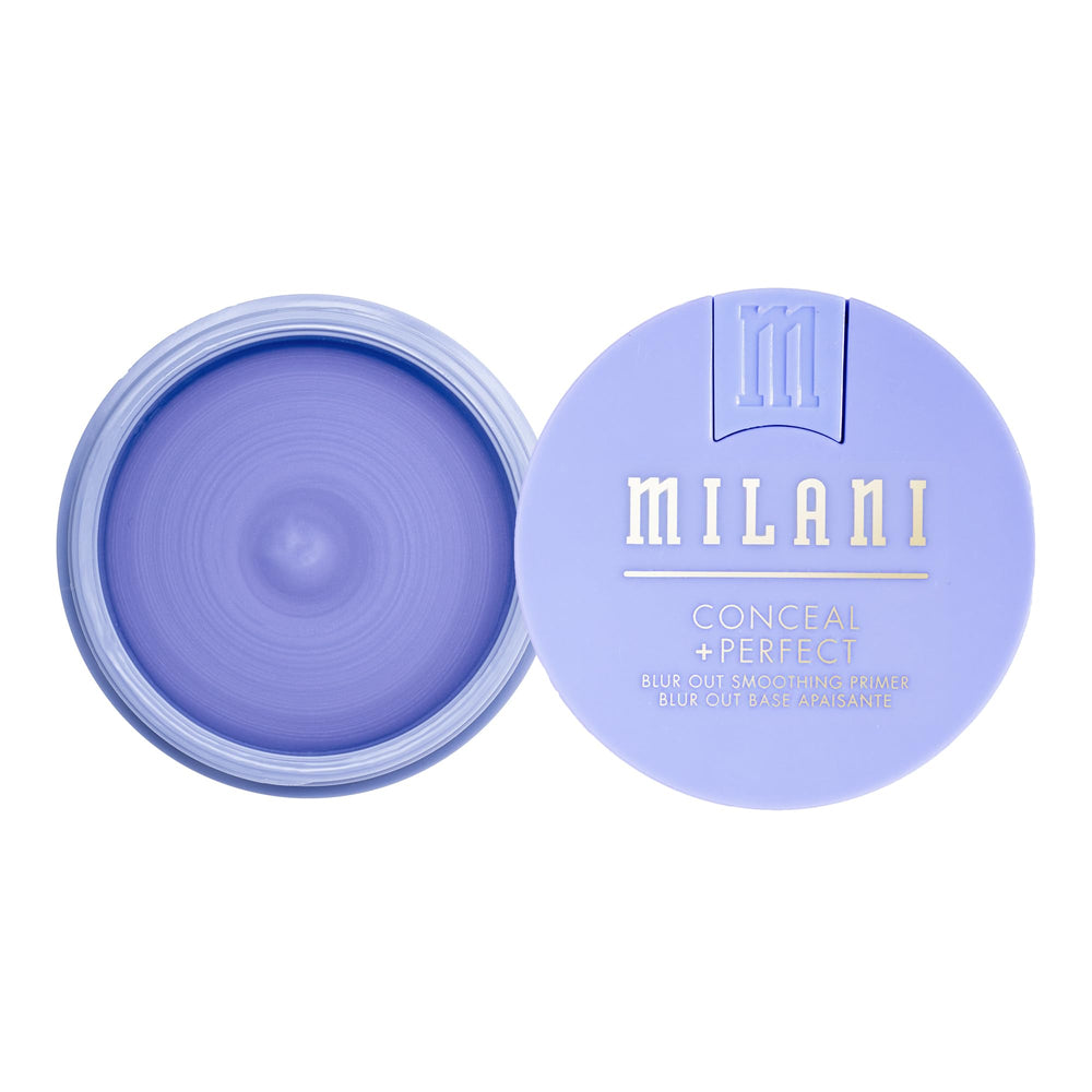 Milani primer application on fingers showing smooth, pore-blurring finish
