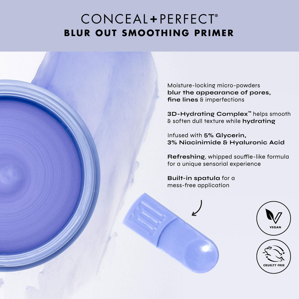Milani primer in hand scale demonstrating compact travel-friendly size