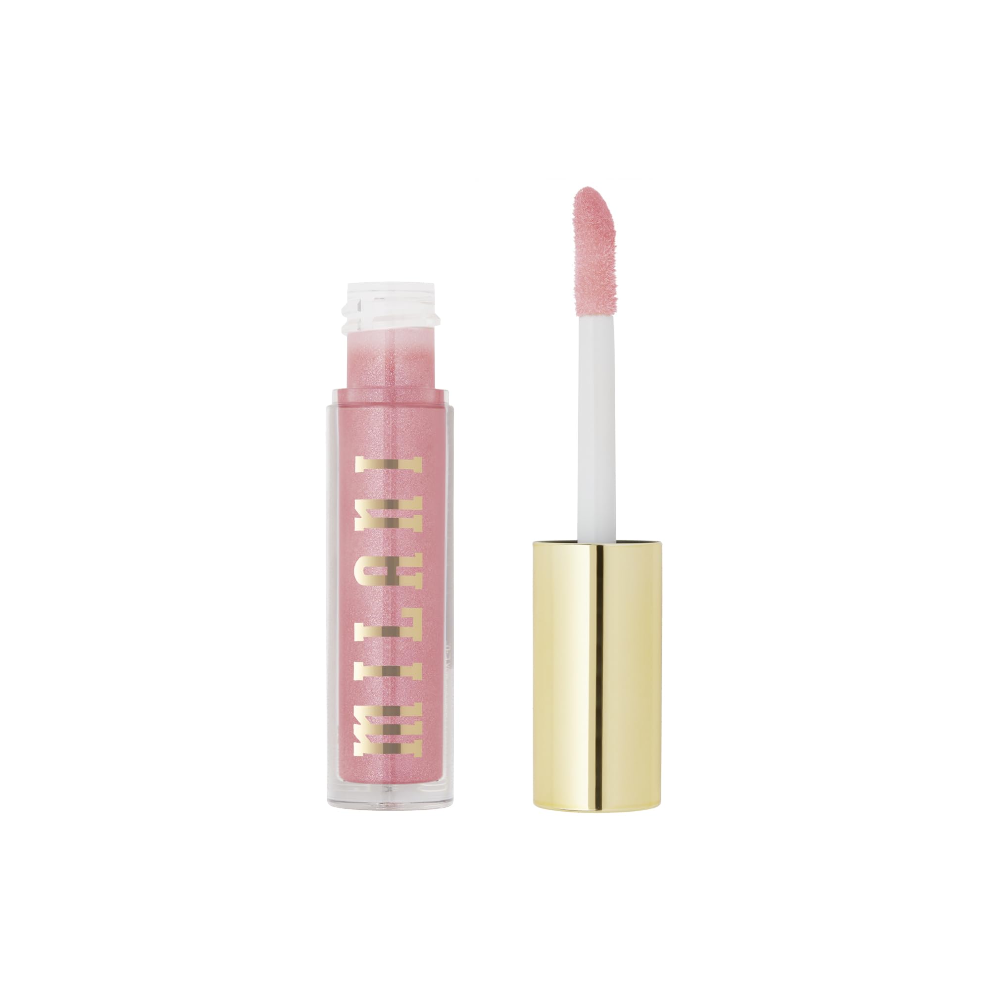Milani reflective shine detail showing high-gloss finish and instant brightness benefit