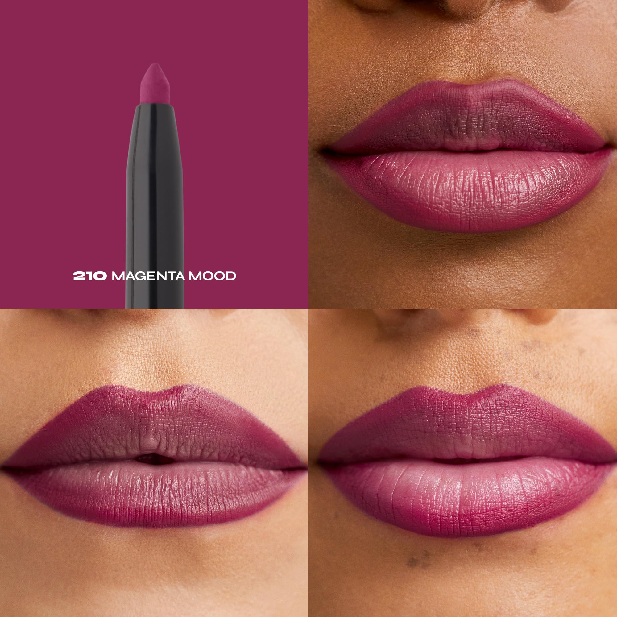 Milani retractable mechanism close-up showing twist action for mess-free use and convenience