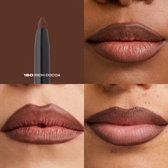Milani Rich Cocoa close-up of pencil tip for precise application benefit