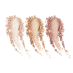 Milani swatches on arm displaying Rose Glow shades and customizable shimmer payoff