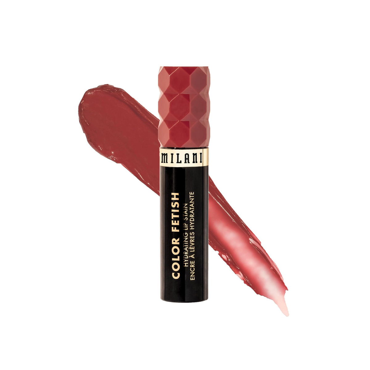 Milani Color Fetish front packaging showing Rose Rising shade and product benefit