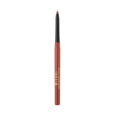 Milani size comparison hand holding pencil to show compact retractable design and travel-friendly benefit