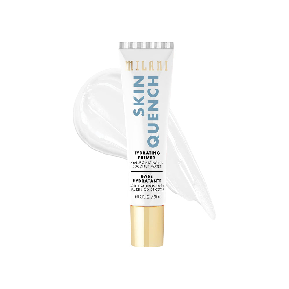 Milani Skin Quench front packaging showing product and net weight, hydrate and blur benefit