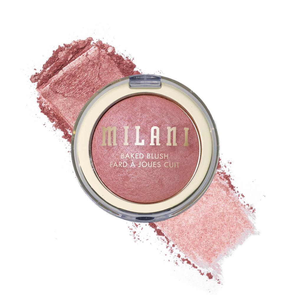 Milani compact front view showing Sparkling Rosé and easy portability benefit