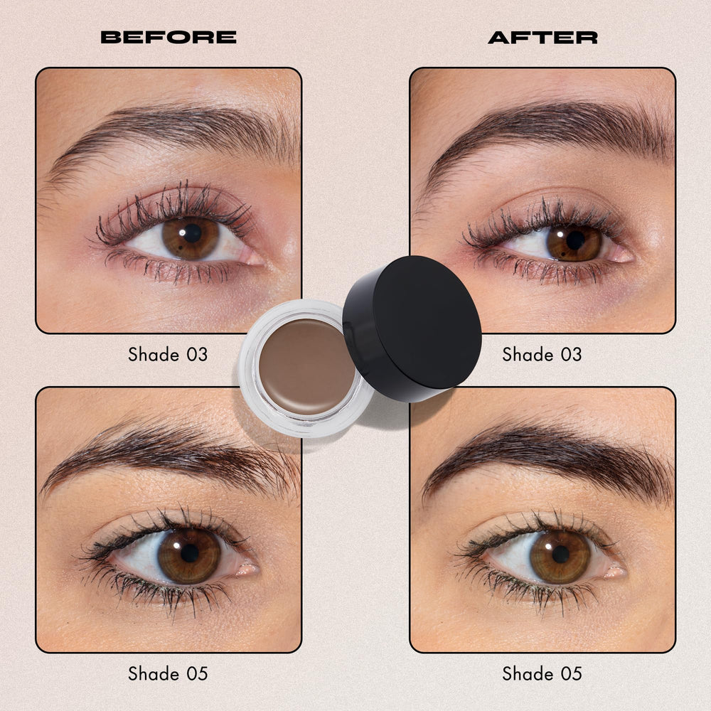 Milani creamy brow color swatch close-up highlighting smooth, blendable texture