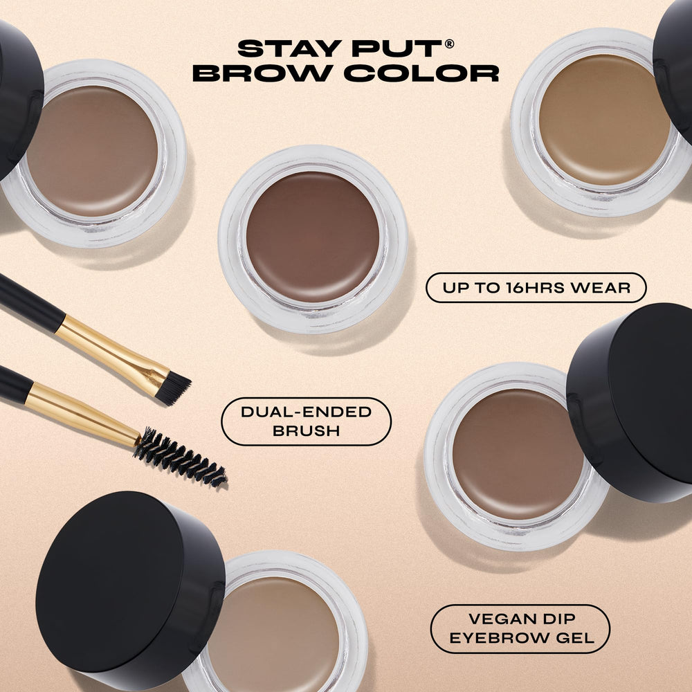 Milani dual-ended angled brush and spoolie for precise shaping