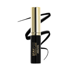 Milani eyeliner front packaging showing sleek tube and bold black shade benefit long wear