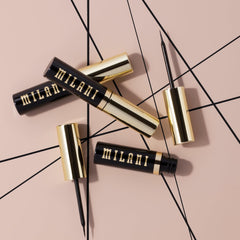 Milani eyeliner product label and certification showing vegan and cruelty-free credentials benefit