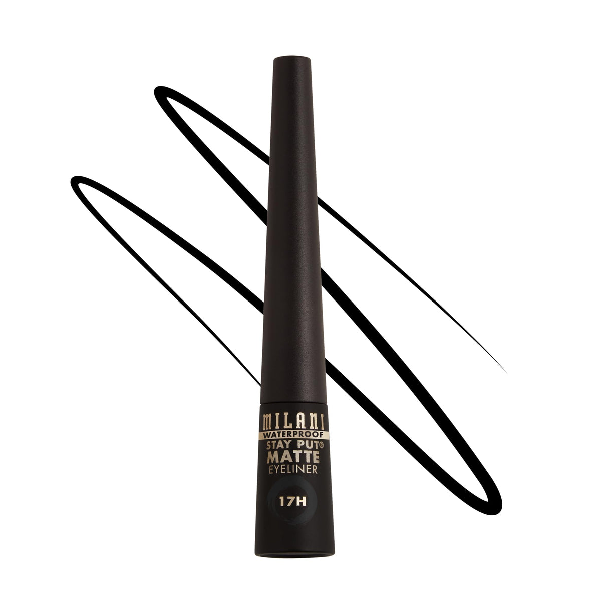 Milani front packaging showing sleek tube and product name benefit long wear