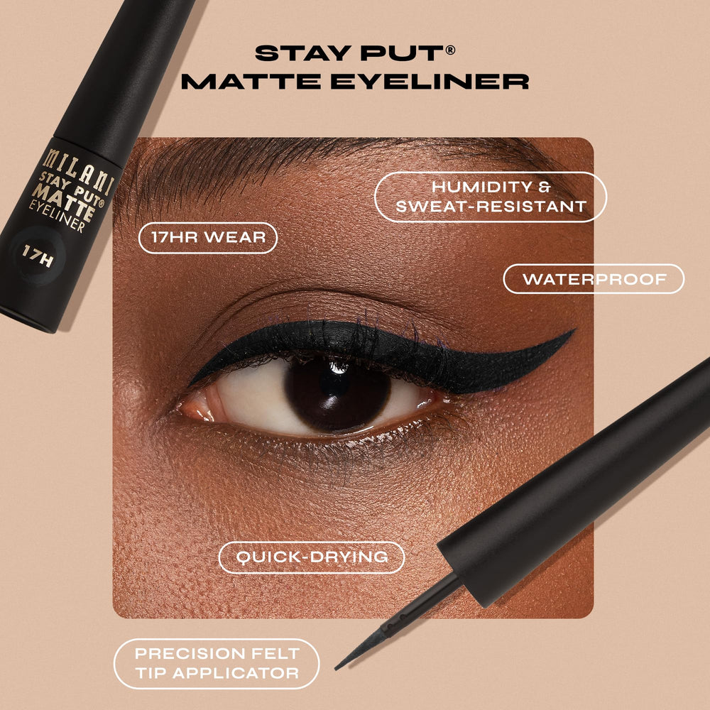 Milani close-up of fine-tip nib for precise lines and easy control