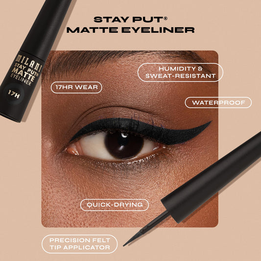 Milani close-up of fine-tip nib for precise lines and easy control