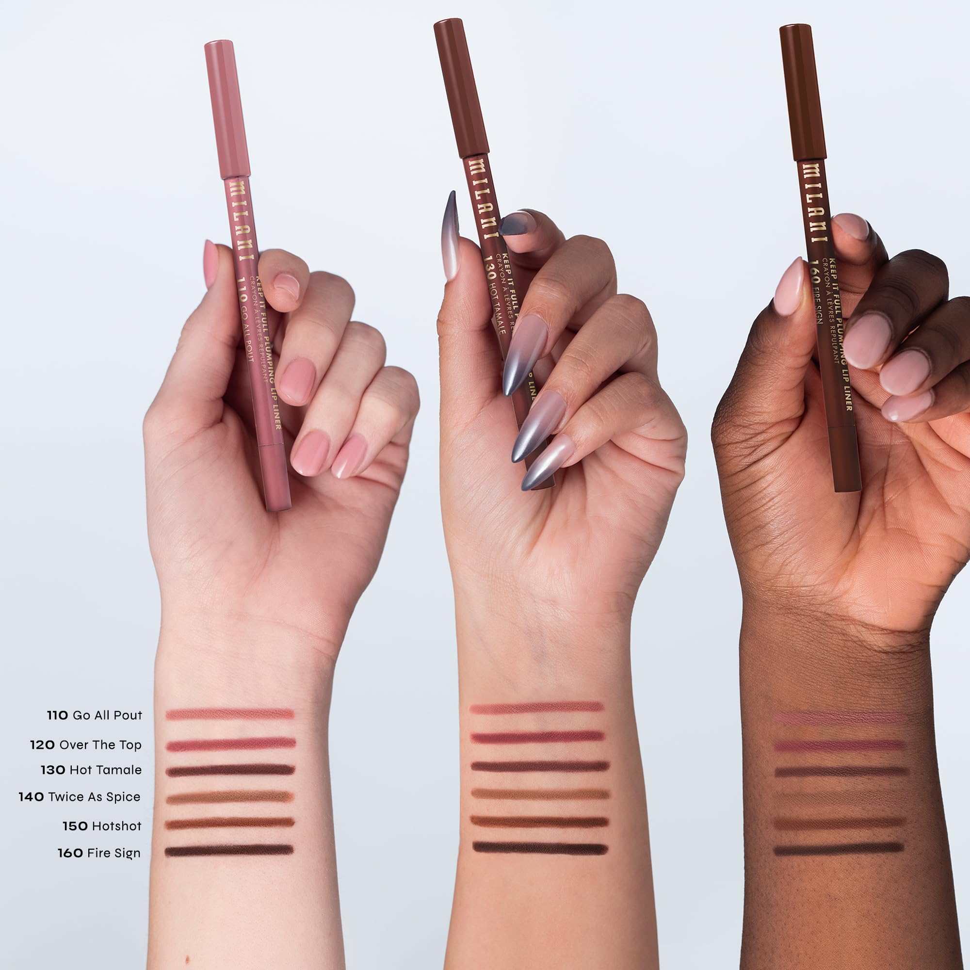 Milani cream texture swatch on skin showing rich pigment and smooth glide