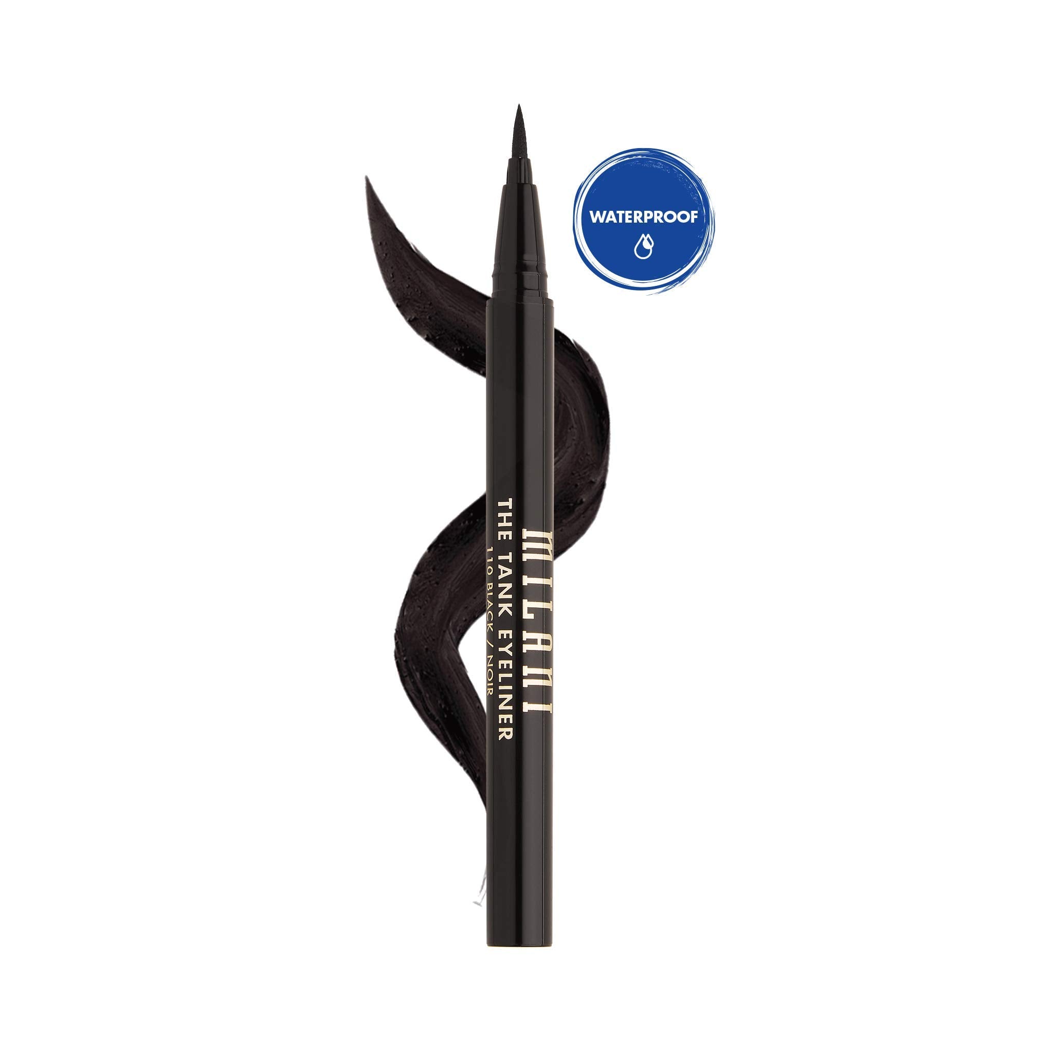 Milani front packaging showing sleek black eyeliner, dependable bold pigment