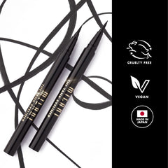 Milani winged eyeliner look demonstrating sharp edges and long wear