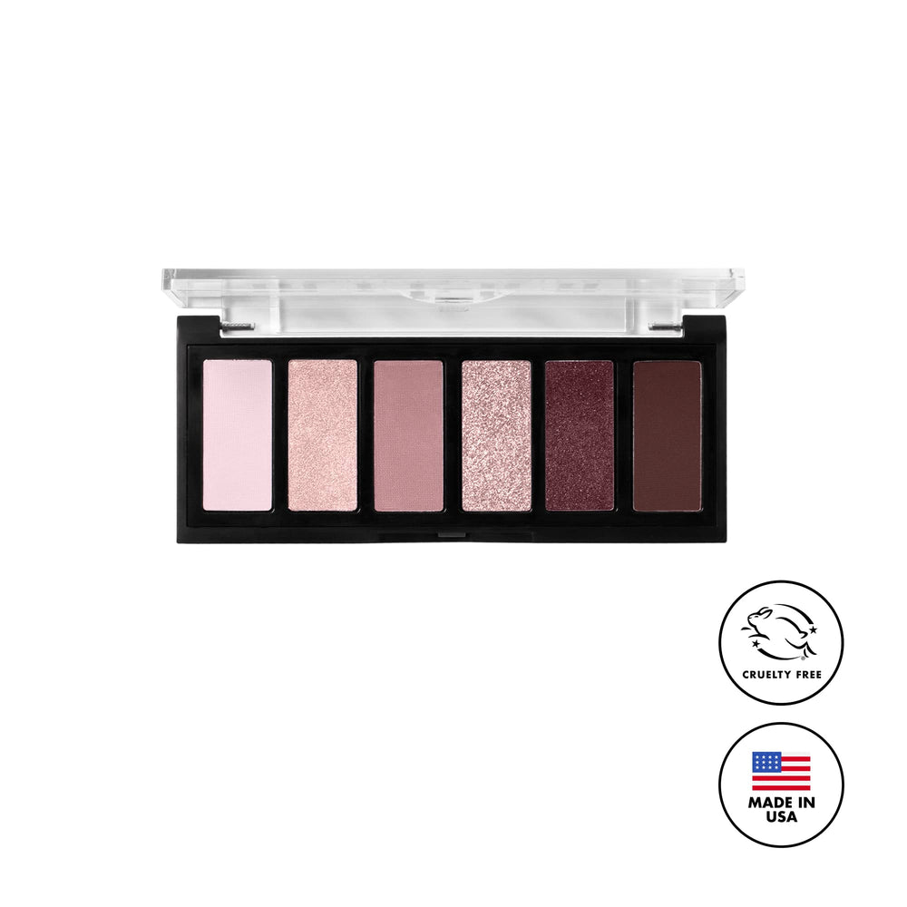 Milani lifestyle evening look showcasing The Wine Down palette creating rich, wearable color