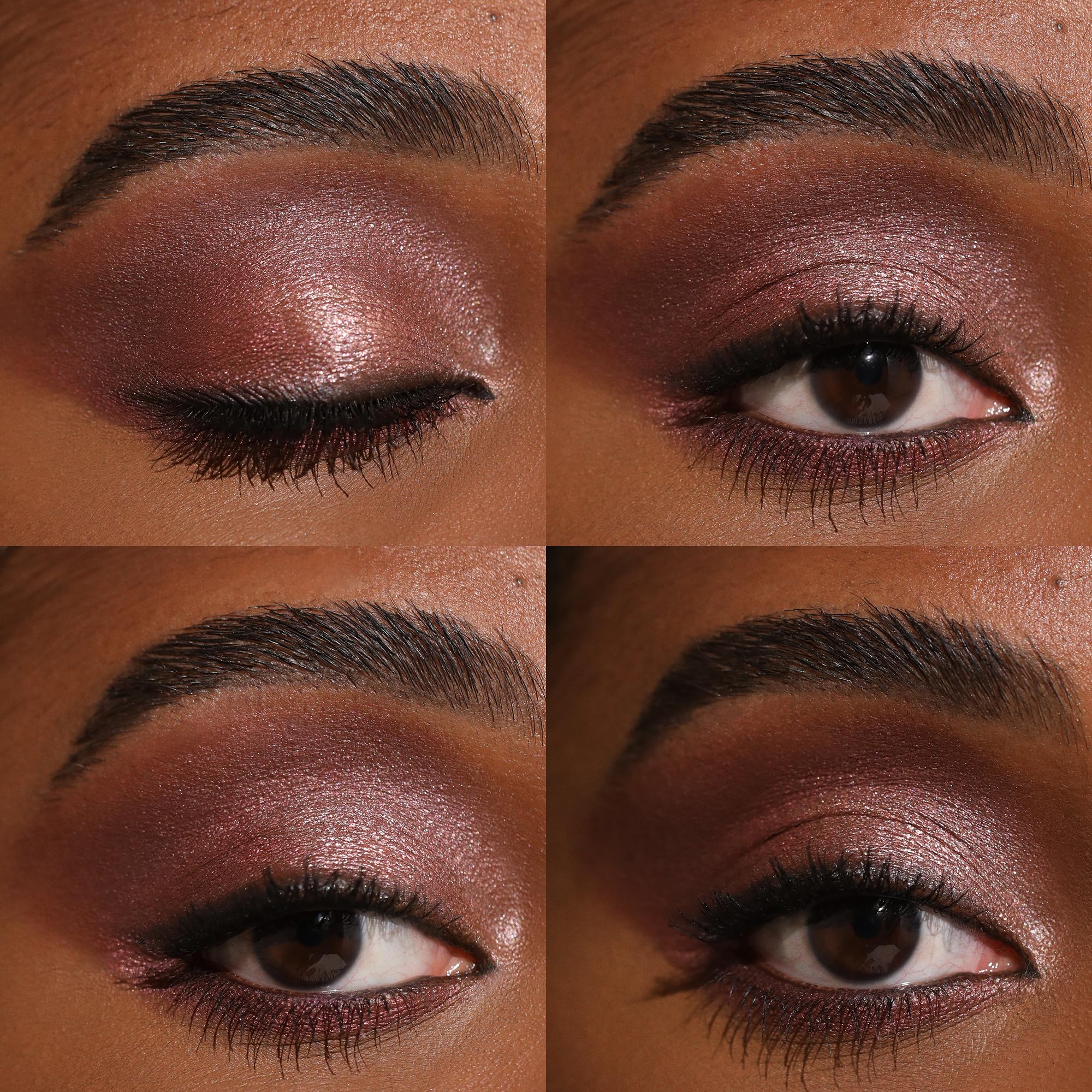 Milani close-up of matte swatch demonstrating smooth blendable finish and strong pigment