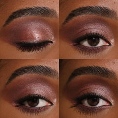 Milani close-up of matte swatch demonstrating smooth blendable finish and strong pigment