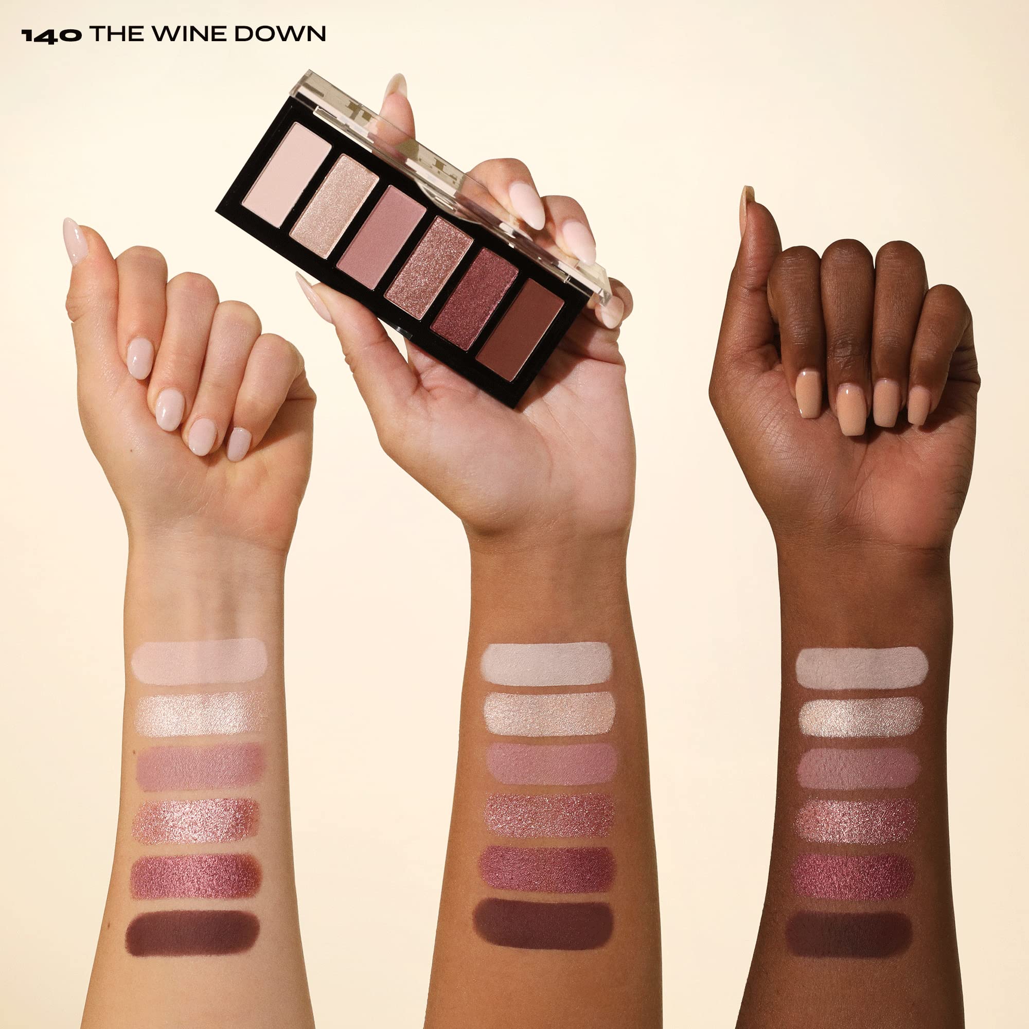 Milani shimmer swatch detail highlighting luminous payoff for lid-brightening impact