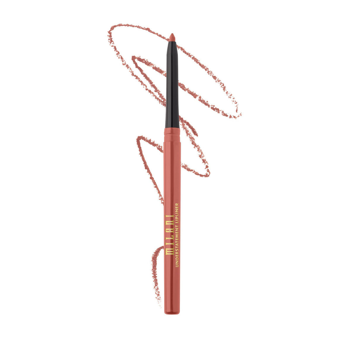 Milani Understatement lipliner front packaging showing shade and benefit
