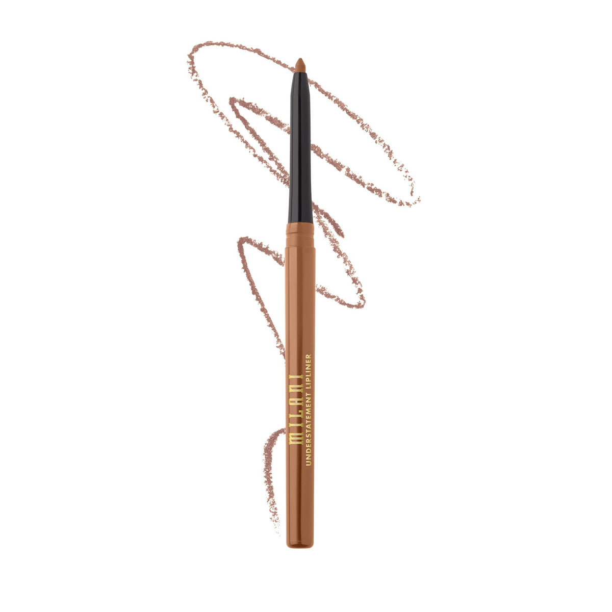 Milani lipliner front packaging showing shade and retractable tip for precise definition