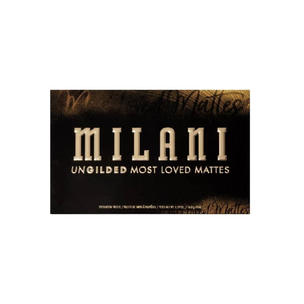 Milani UnGilded palette front view showing 12 matte shades for versatile looks