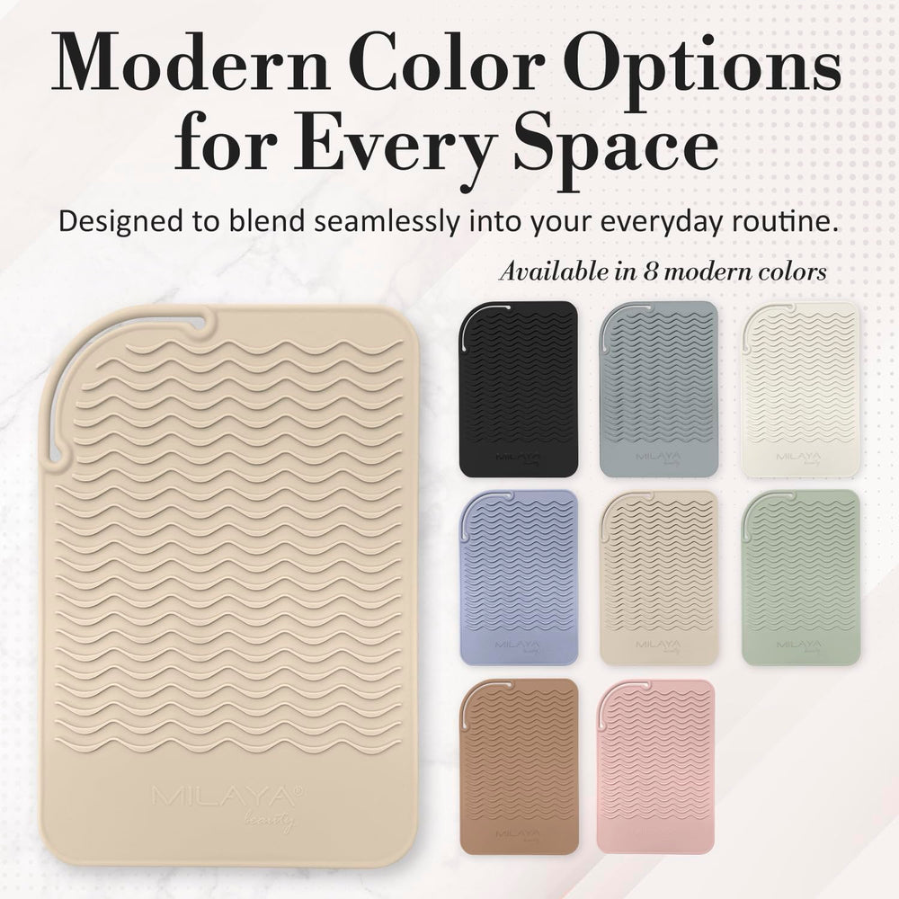 Milaya Beauty mat edge detail highlighting durable silicone construction